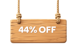 44% KORTING