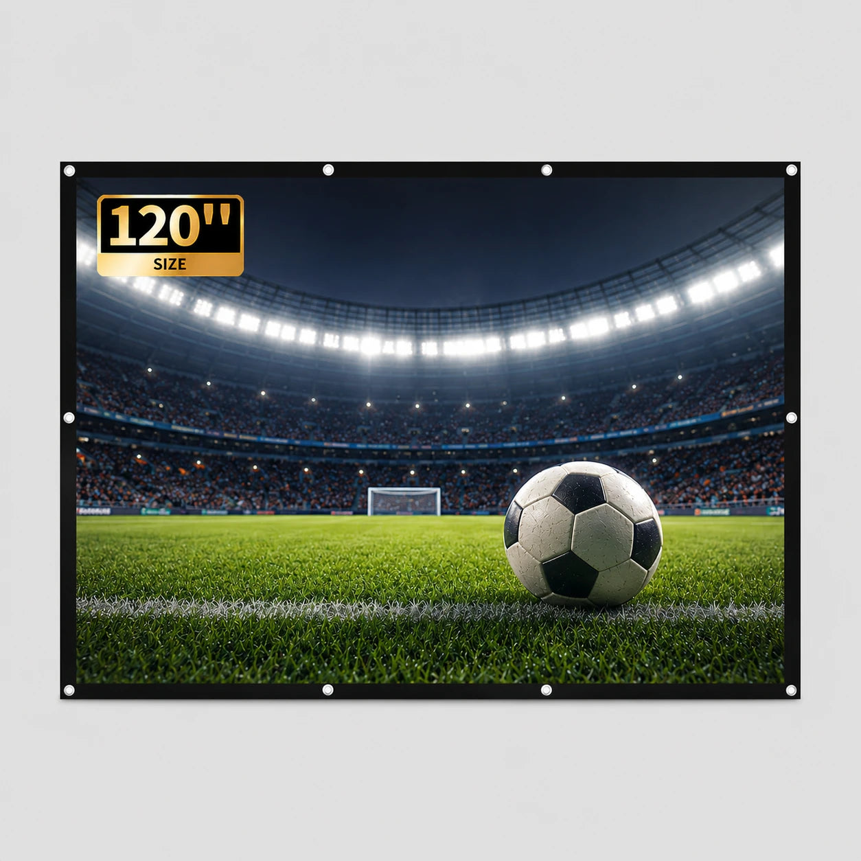 Portable 120-inch 16:9 projection screen for home theater projectors – product photo 5