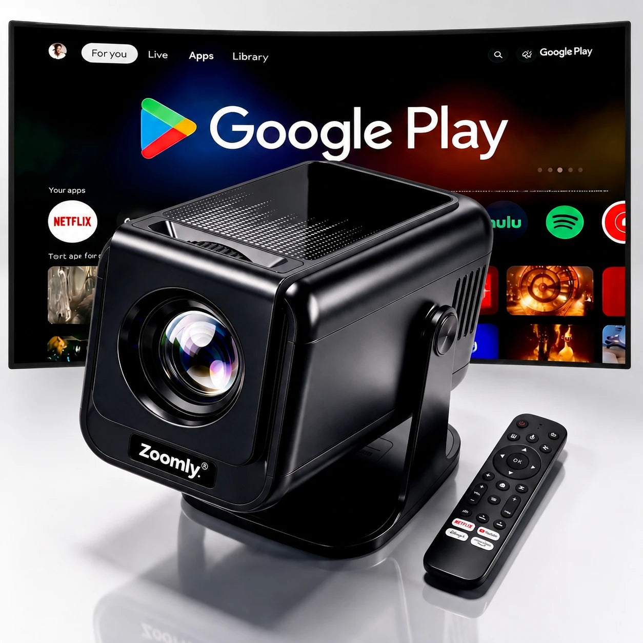 Zoomly Pro Max Full HD 1080p smart projector – product photo 9