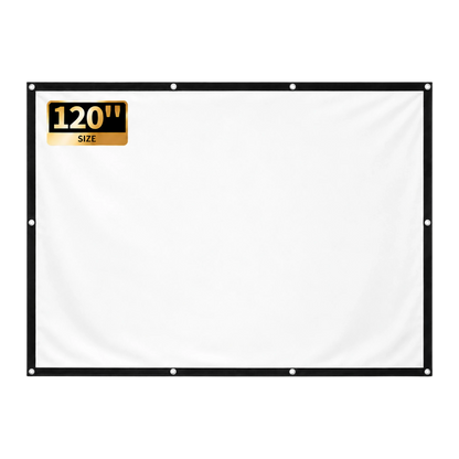 Portable 120-inch 16:9 projection screen for home theater projectors