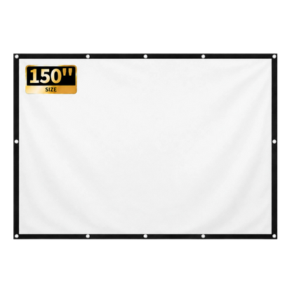 Portable 150-inch 16:9 projection screen for home theater projectors