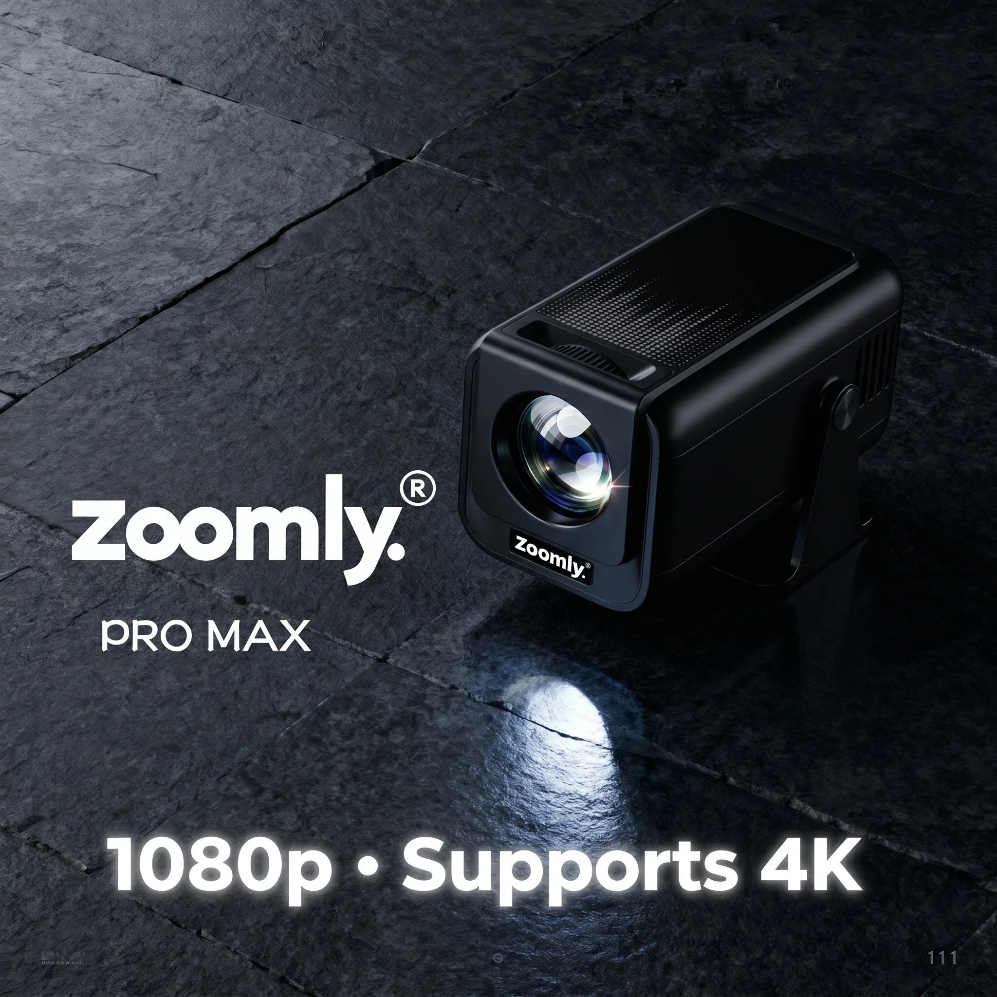 Zoomly Pro Max Full HD 1080p smart projector – product photo 5