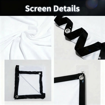 Portable 16:9 projection screen for home theater projectors – product photo 3